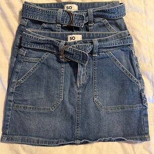 SO Women's Blue Denim Skirt